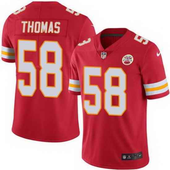 Nike Chiefs #58 Derrick Thomas Red Team Color Mens Stitched NFL Vapor Untouchable Limited Jersey